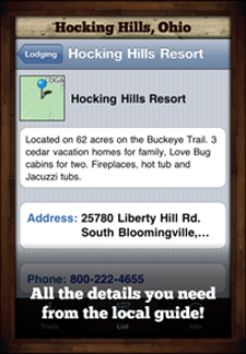 Hocking Hills Ohio App for iPhone iPad