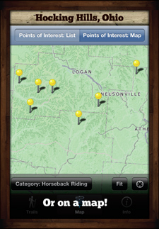 Hocking Hills iPhone App Ohio iPad