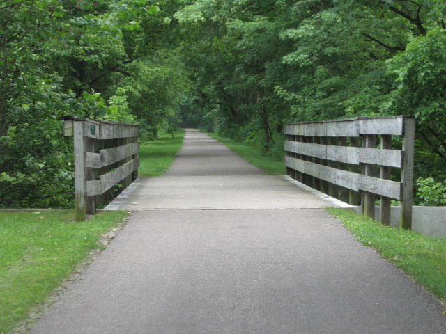 Hockhocking Adena Bikeway near Hocking Hills